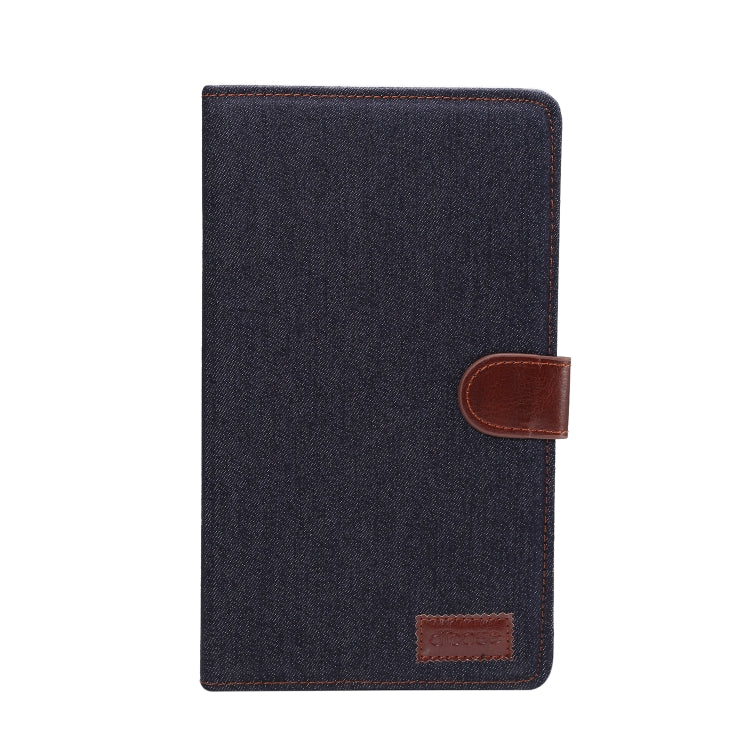 Dibase Denim Texture Horizontal Flip PC + PU Leather Case with Holder & Card Slots & Sleep / Wake-up Function For Galaxy Tab A 8.0 inch (2019) / T290 / T295