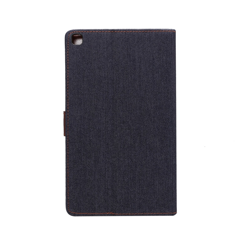 Dibase Denim Texture Horizontal Flip PC + PU Leather Case with Holder & Card Slots & Sleep / Wake-up Function For Galaxy Tab A 8.0 inch (2019) / T290 / T295