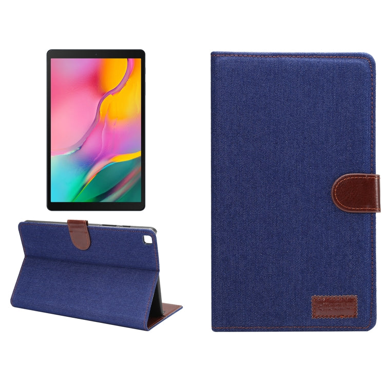 Dibase Denim Texture Horizontal Flip PC + PU Leather Case with Holder & Card Slots & Sleep / Wake-up Function For Galaxy Tab A 8.0 inch (2019) / T290 / T295