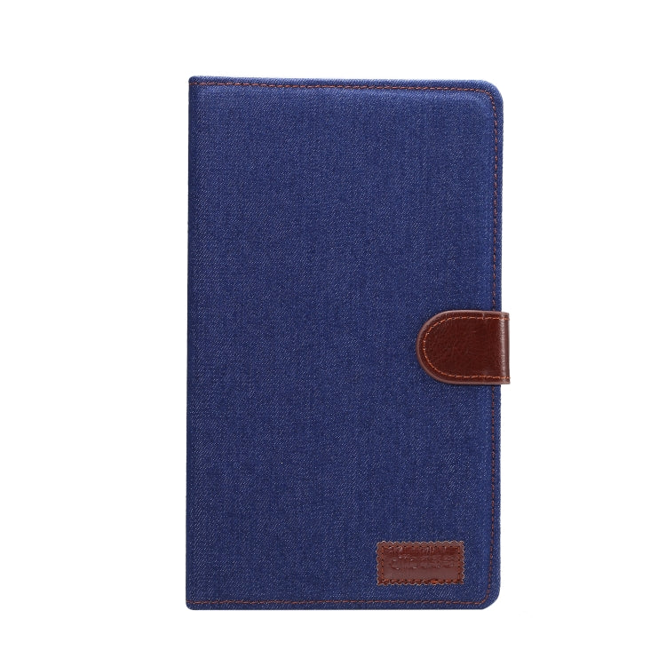 Dibase Denim Texture Horizontal Flip PC + PU Leather Case with Holder & Card Slots & Sleep / Wake-up Function For Galaxy Tab A 8.0 inch (2019) / T290 / T295