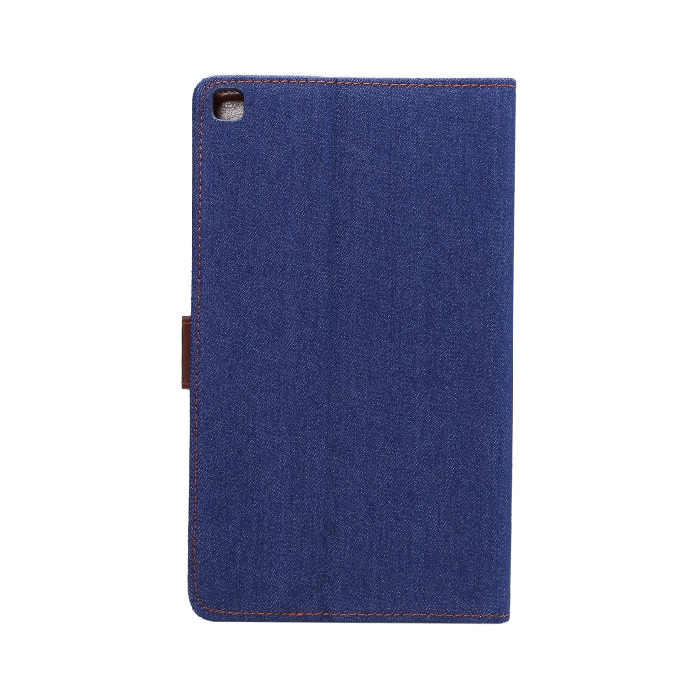 Dibase Denim Texture Horizontal Flip PC + PU Leather Case with Holder & Card Slots & Sleep / Wake-up Function For Galaxy Tab A 8.0 inch (2019) / T290 / T295