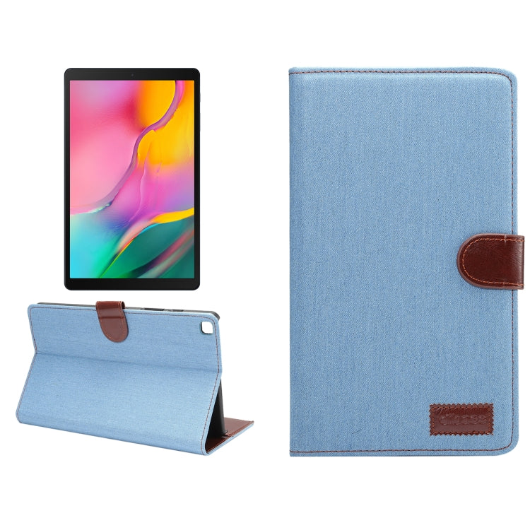 Dibase Denim Texture Horizontal Flip PC + PU Leather Case with Holder & Card Slots & Sleep / Wake-up Function For Galaxy Tab A 8.0 inch (2019) / T290 / T295