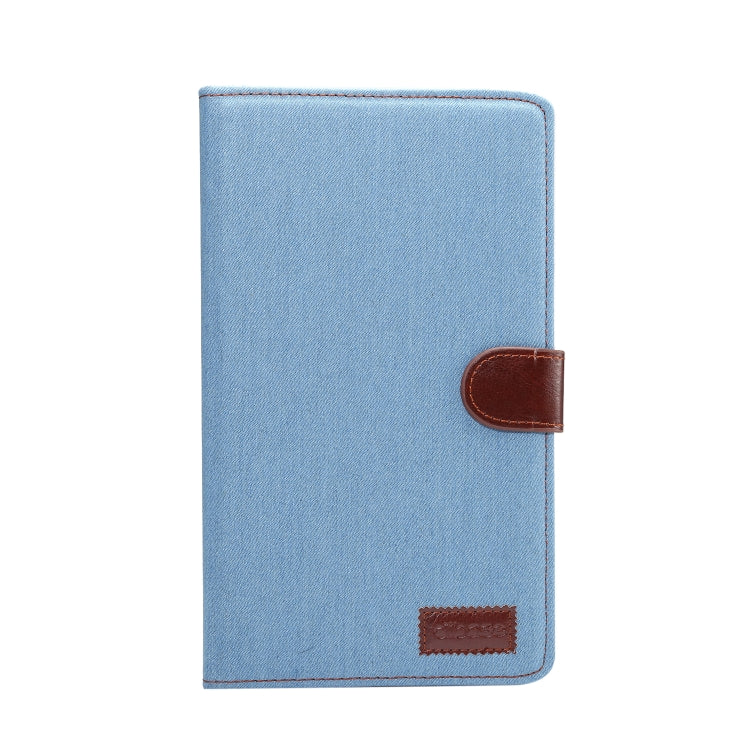 Dibase Denim Texture Horizontal Flip PC + PU Leather Case with Holder & Card Slots & Sleep / Wake-up Function For Galaxy Tab A 8.0 inch (2019) / T290 / T295