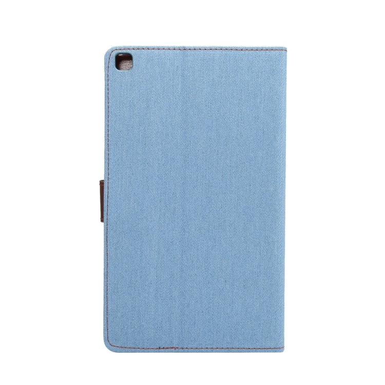 Dibase Denim Texture Horizontal Flip PC + PU Leather Case with Holder & Card Slots & Sleep / Wake-up Function For Galaxy Tab A 8.0 inch (2019) / T290 / T295