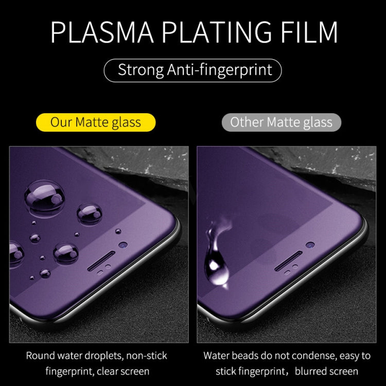 25 PCS AG Matte Anti Blue Light Full Cover Tempered Glass For OPPO Realme 3