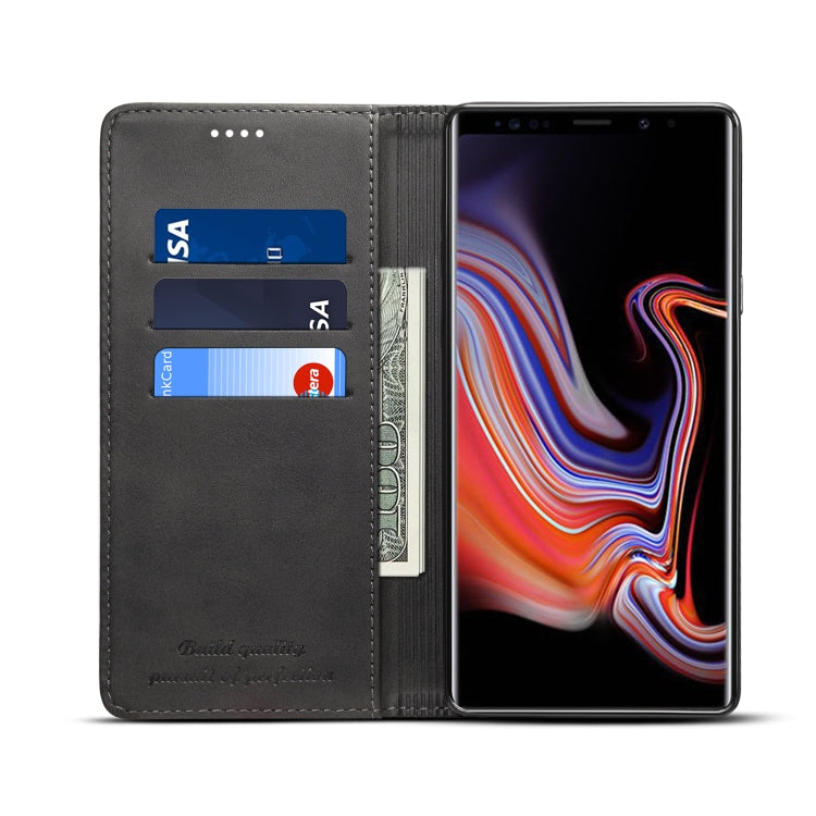 Suteni Calf Texture Horizontal Flip Leather Case with Holder & Card Slots & Wallet for Galaxy Note 9