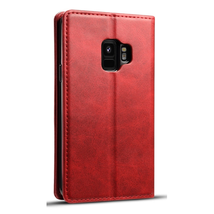 Suteni Calf Texture Horizontal Flip Leather Case with Holder & Card Slots & Wallet for Galaxy S9