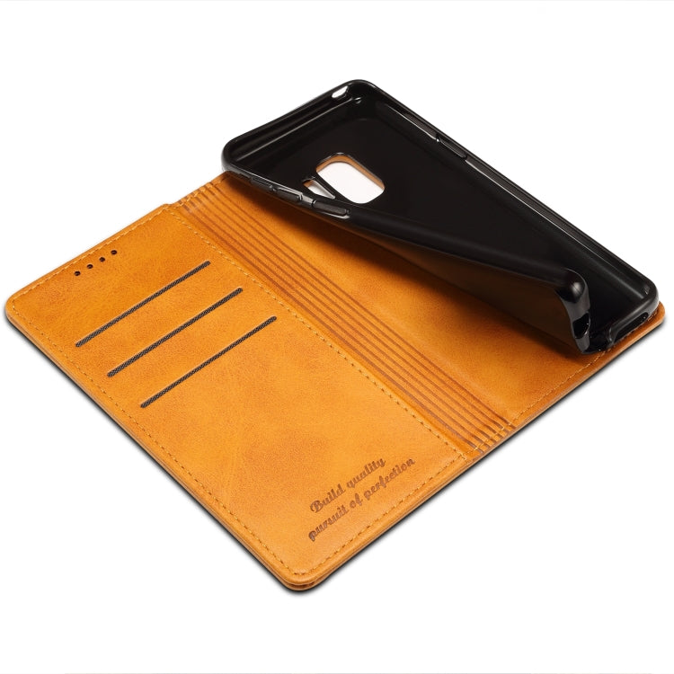 Suteni Calf Texture Horizontal Flip Leather Case with Holder & Card Slots & Wallet for Galaxy S9