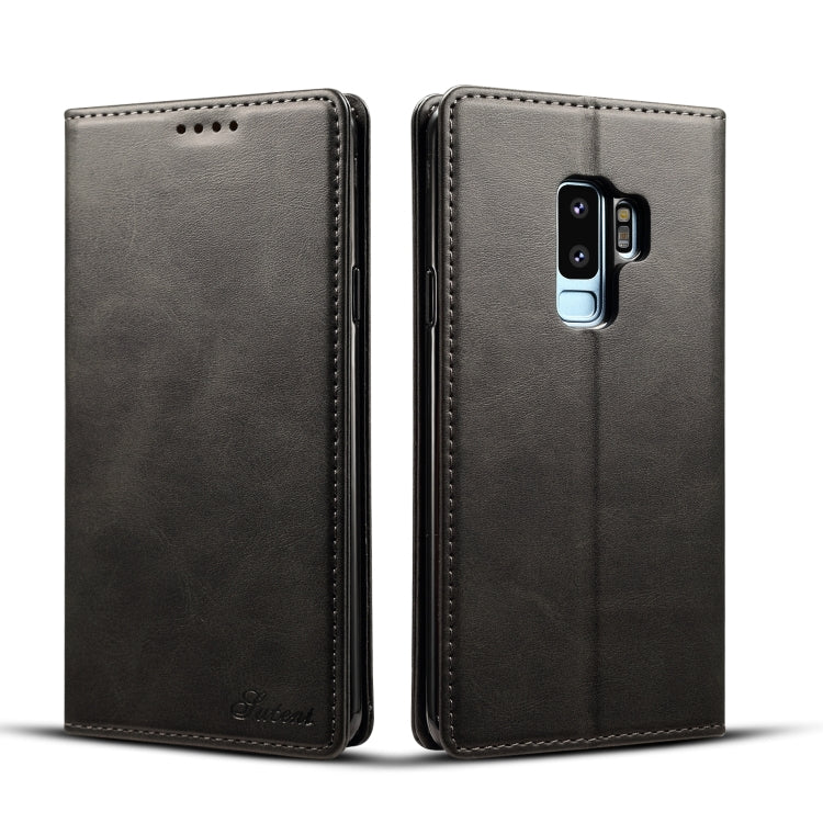 Suteni Calf Texture Horizontal Flip Leather Case with Holder & Card Slots & Wallet for Galaxy S9+