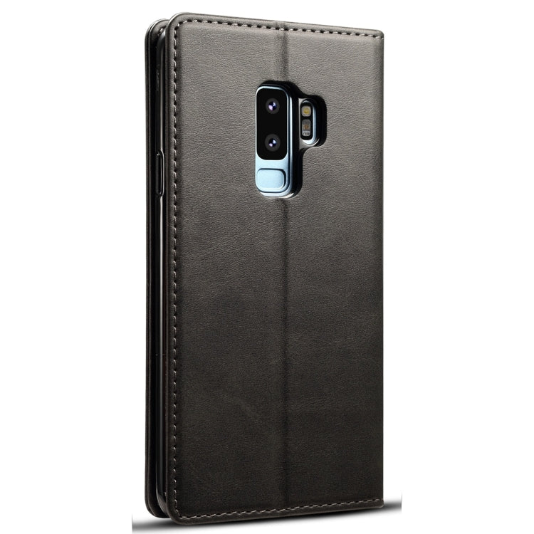 Suteni Calf Texture Horizontal Flip Leather Case with Holder & Card Slots & Wallet for Galaxy S9+