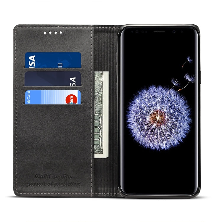 Suteni Calf Texture Horizontal Flip Leather Case with Holder & Card Slots & Wallet for Galaxy S9+