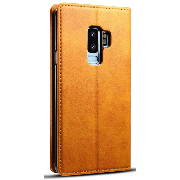 Suteni Calf Texture Horizontal Flip Leather Case with Holder & Card Slots & Wallet for Galaxy S9+