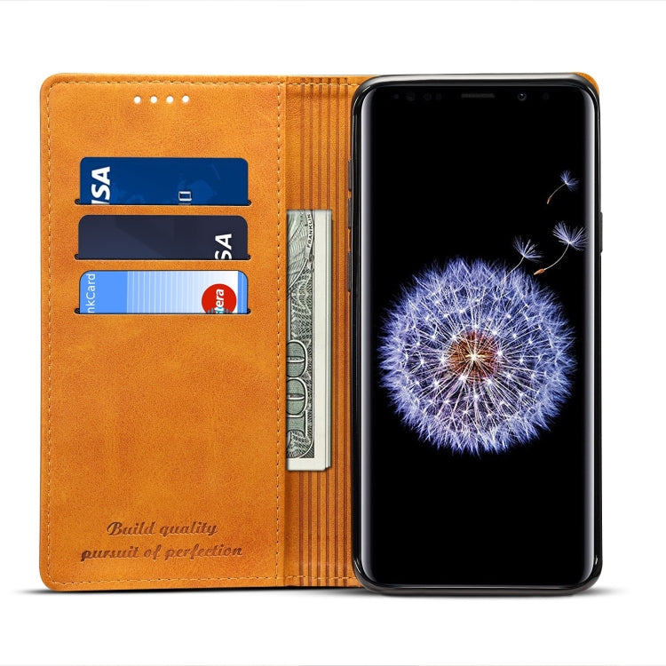 Suteni Calf Texture Horizontal Flip Leather Case with Holder & Card Slots & Wallet for Galaxy S9+