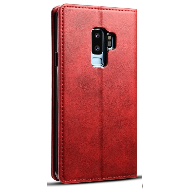 Suteni Calf Texture Horizontal Flip Leather Case with Holder & Card Slots & Wallet for Galaxy S9+