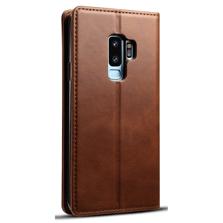 Suteni Calf Texture Horizontal Flip Leather Case with Holder & Card Slots & Wallet for Galaxy S9+