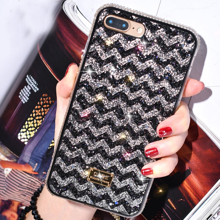 For iPhone XS TPU + Epoxy Ripples Series Phone Protective Case Max