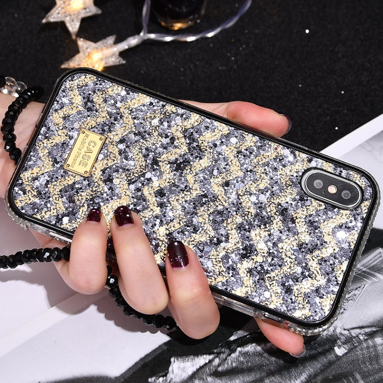 For iPhone XS TPU + Epoxy Ripples Series Phone Protective Case Max