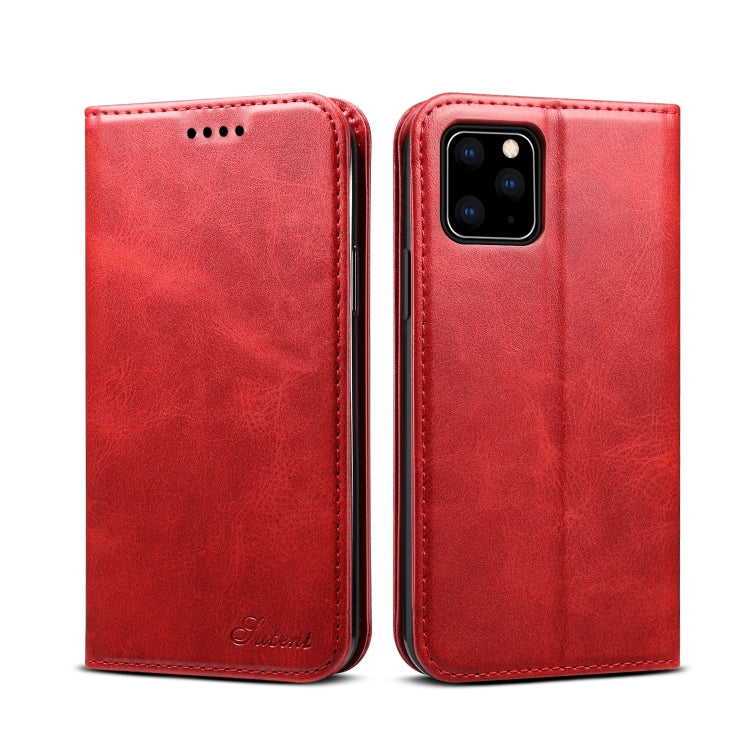 Suteni Calf Texture Horizontal Flip Leather Case with Holder & Card Slots & Wallet for iPhone 11 Pro