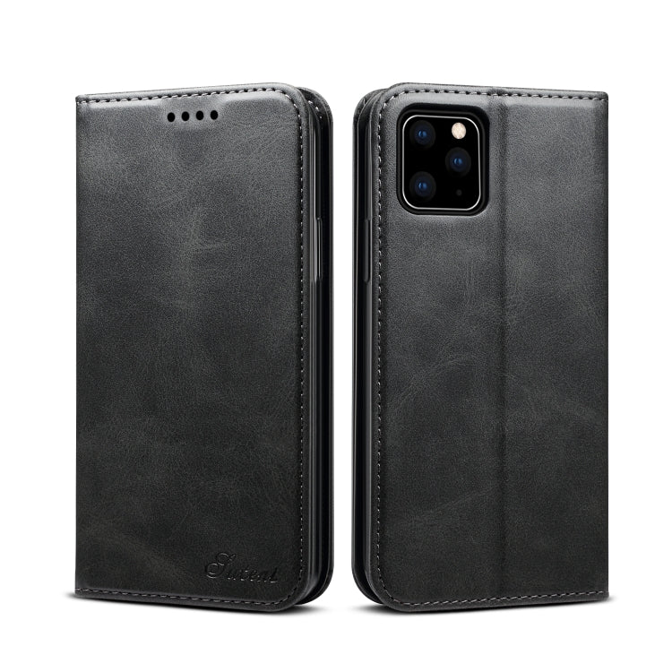 Suteni Calf Texture Horizontal Flip Leather Case with Holder & Card Slots & Wallet for iPhone 11