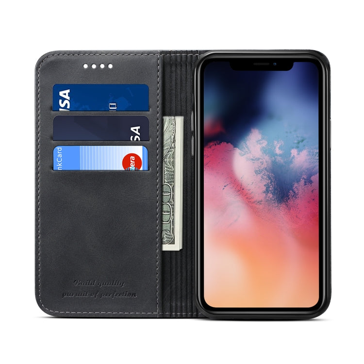Suteni Calf Texture Horizontal Flip Leather Case with Holder & Card Slots & Wallet for iPhone 11