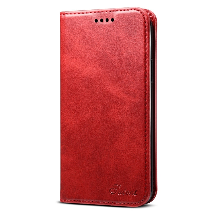 Suteni Calf Texture Horizontal Flip Leather Case with Holder & Card Slots & Wallet for iPhone 11
