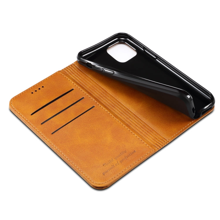 Suteni Calf Texture Horizontal Flip Leather Case with Holder & Card Slots & Wallet for iPhone 11