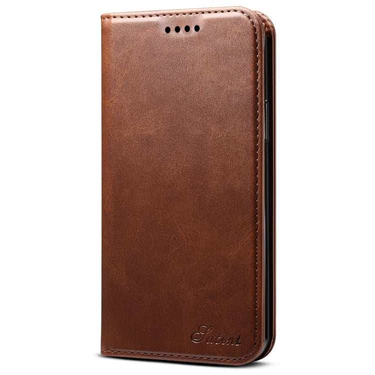 Suteni Calf Texture Horizontal Flip Leather Case with Holder & Card Slots & Wallet for iPhone 11