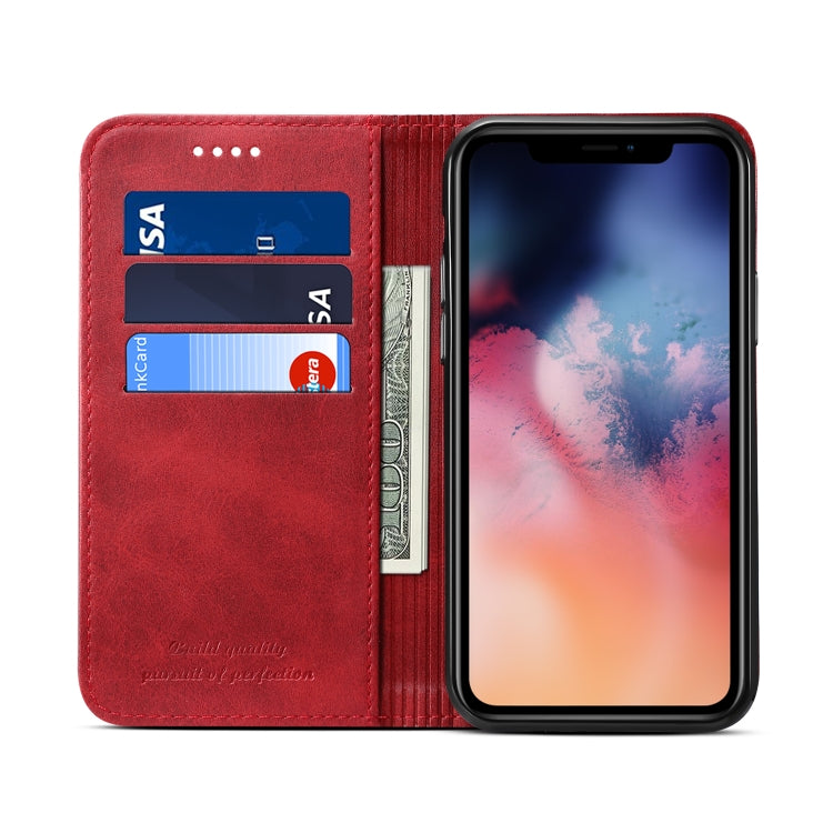 Suteni Calf Texture Horizontal Flip Leather Case with Holder & Card Slots & Wallet for iPhone 11 Pro Max