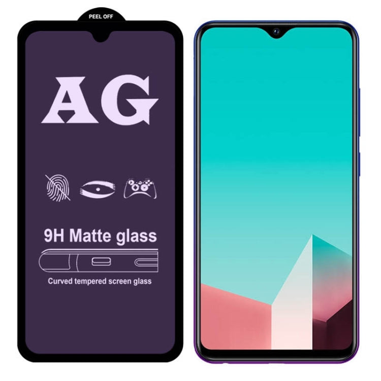 25 PCS AG Matte Anti Blue Light Full Cover Tempered Glass For Vivo Y83