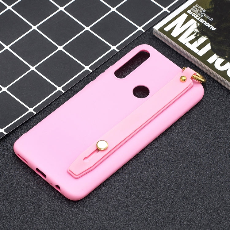 Shockproof Solid Color TPU Case with Wristband For Huawei P Smart Z