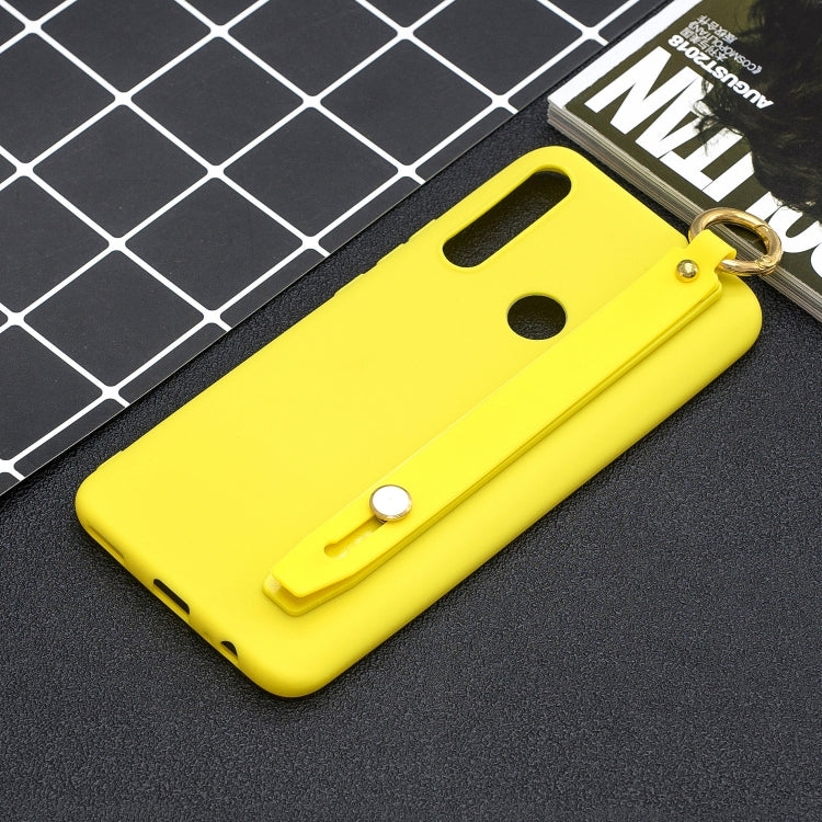 Shockproof Solid Color TPU Case with Wristband For Huawei P Smart Z