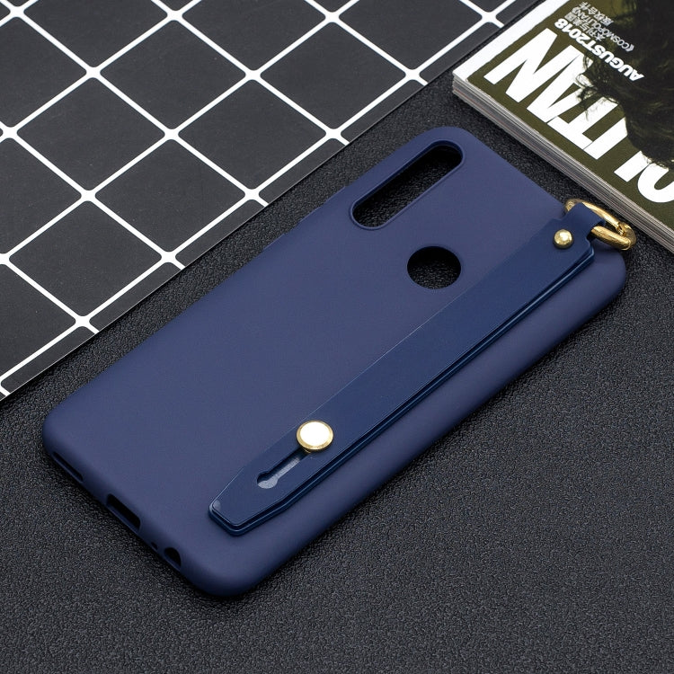 Shockproof Solid Color TPU Case with Wristband For Huawei P Smart Z