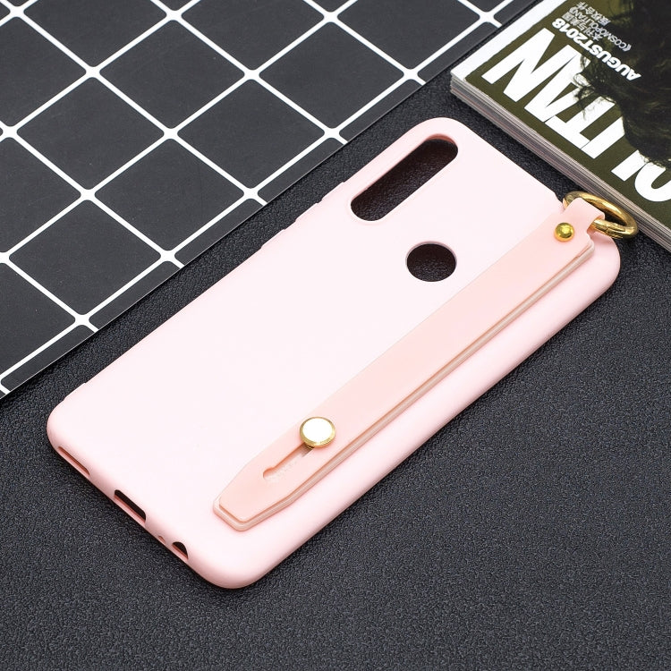 Shockproof Solid Color TPU Case with Wristband For Huawei P Smart Z