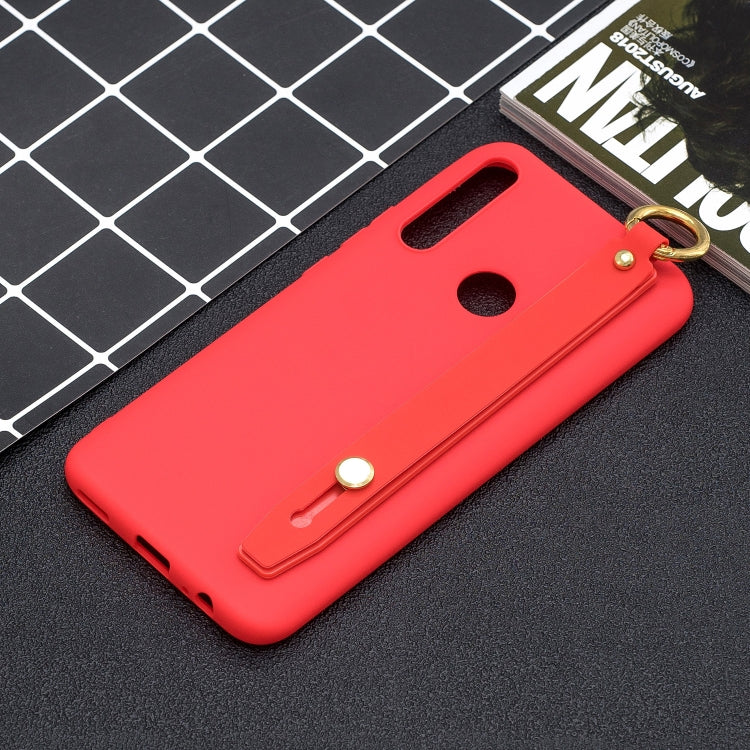 Shockproof Solid Color TPU Case with Wristband For Huawei P Smart Z