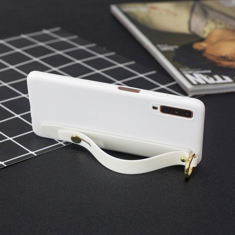 Shockproof Solid Color TPU Case with Wristband For Huawei P30