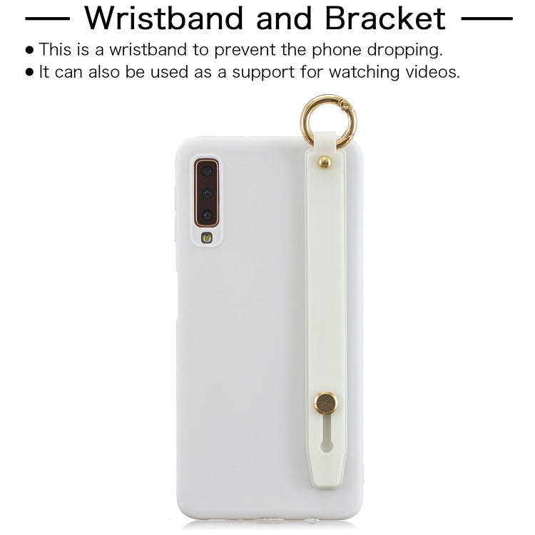 Shockproof Solid Color TPU Case with Wristband For Huawei P30
