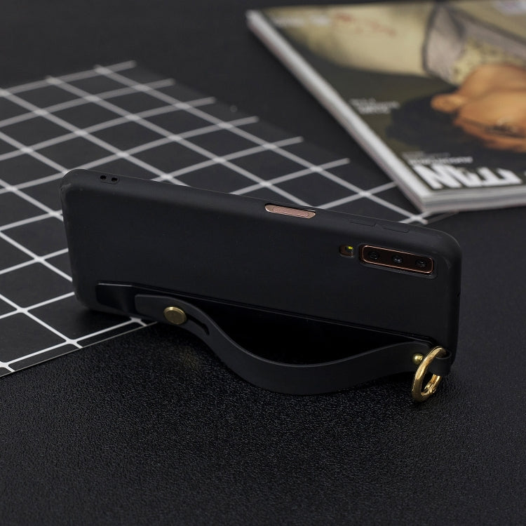 Shockproof Solid Color TPU Case with Wristband For Huawei P30