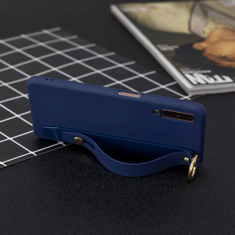 Shockproof Solid Color TPU Case with Wristband For Huawei P30