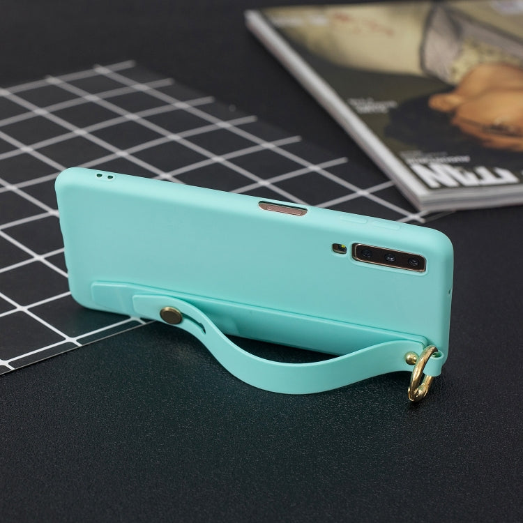 Shockproof Solid Color TPU Case with Wristband For Huawei P30