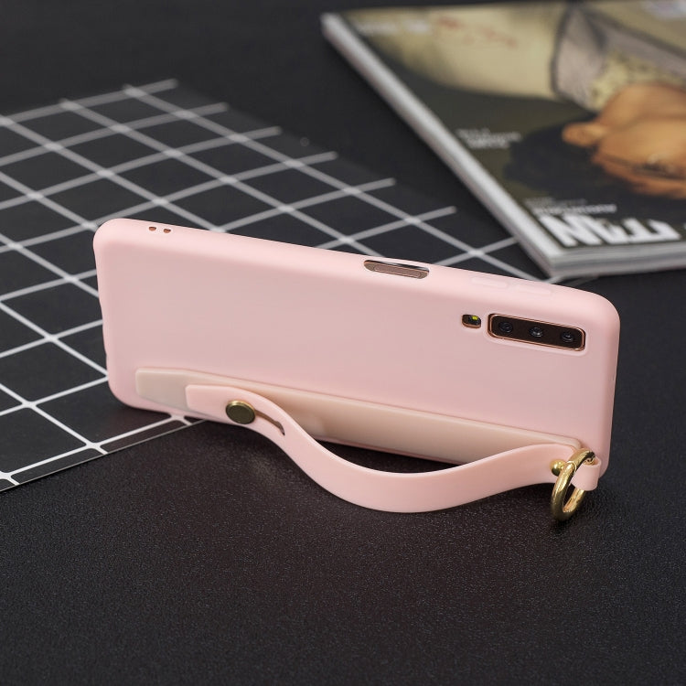 Shockproof Solid Color TPU Case with Wristband For Huawei P30