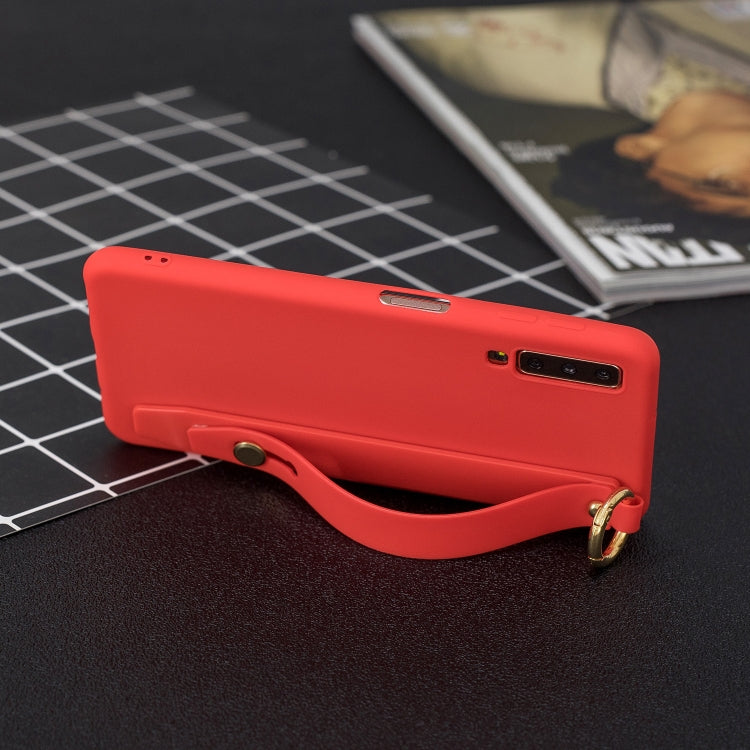 Shockproof Solid Color TPU Case with Wristband For Huawei P30