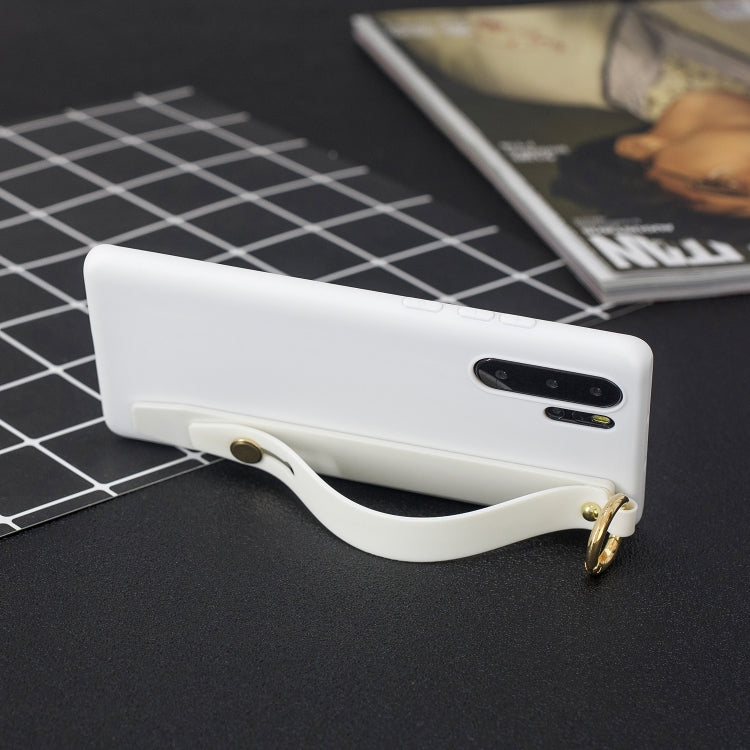 Shockproof Solid Color TPU Case with Wristband For Huawei P30 Pro