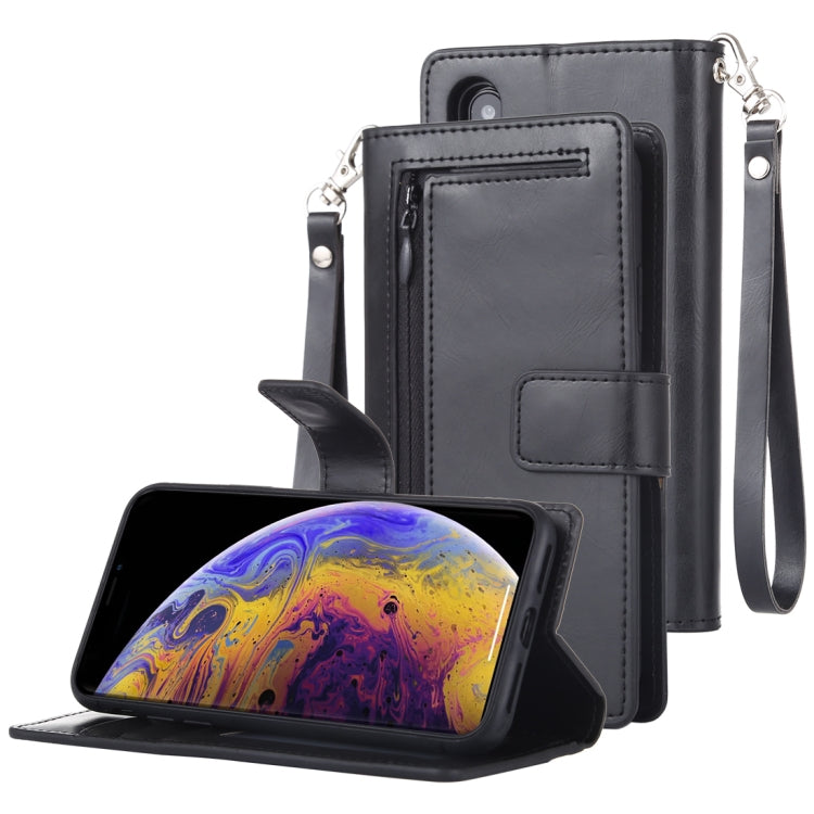 For iPhone X / XS GOOSPERY DETACHABLE DIARY Horizontal Flip Leather Case with Holder & Card Slots & Zipper & Wallet
