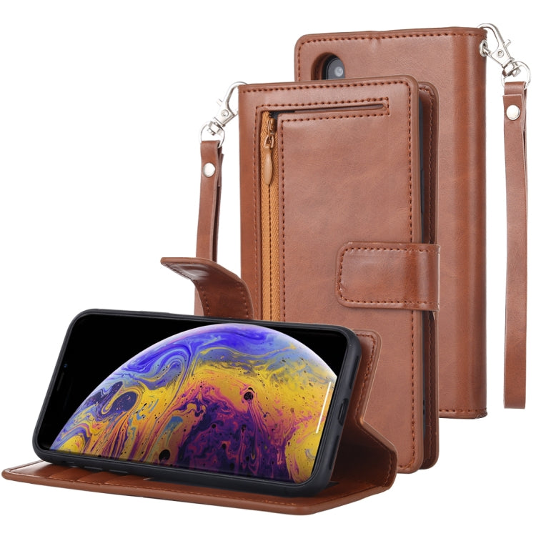 For iPhone X / XS GOOSPERY DETACHABLE DIARY Horizontal Flip Leather Case with Holder & Card Slots & Zipper & Wallet