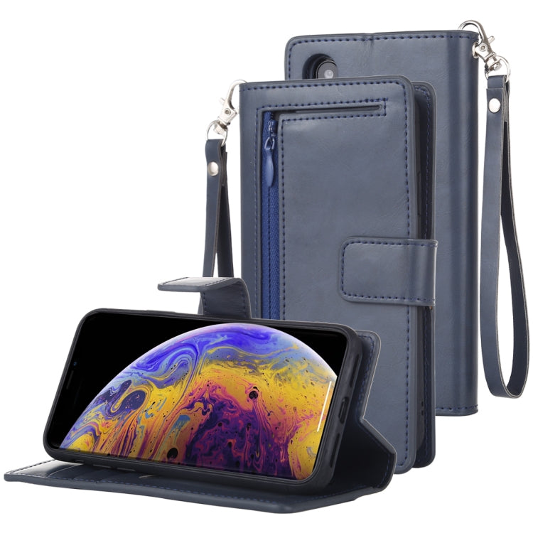 For iPhone X / XS GOOSPERY DETACHABLE DIARY Horizontal Flip Leather Case with Holder & Card Slots & Zipper & Wallet