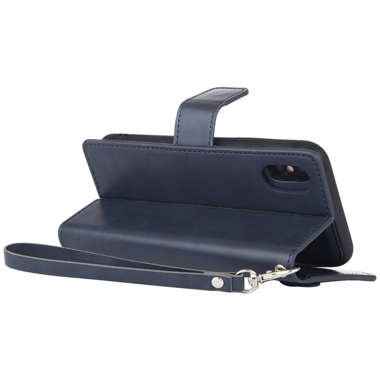For iPhone X / XS GOOSPERY DETACHABLE DIARY Horizontal Flip Leather Case with Holder & Card Slots & Zipper & Wallet