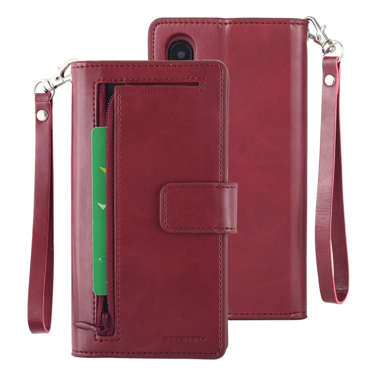 For iPhone X / XS GOOSPERY DETACHABLE DIARY Horizontal Flip Leather Case with Holder & Card Slots & Zipper & Wallet