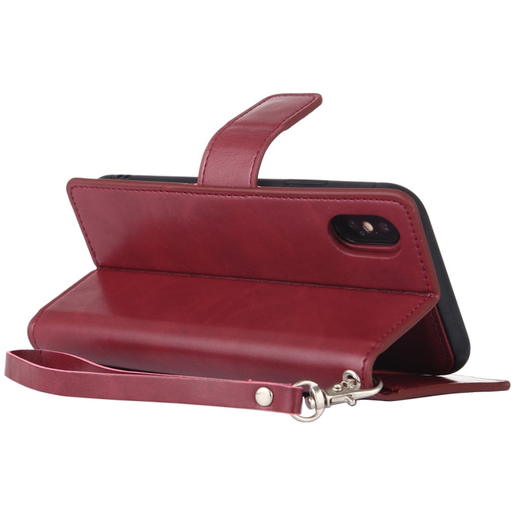 For iPhone X / XS GOOSPERY DETACHABLE DIARY Horizontal Flip Leather Case with Holder & Card Slots & Zipper & Wallet