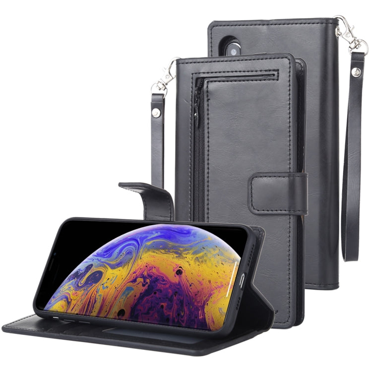 For iPhone XS Max GOOSPERY DETACHABLE DIARY Horizontal Flip Leather Case with Holder & Card Slots & Zipper & Wallet