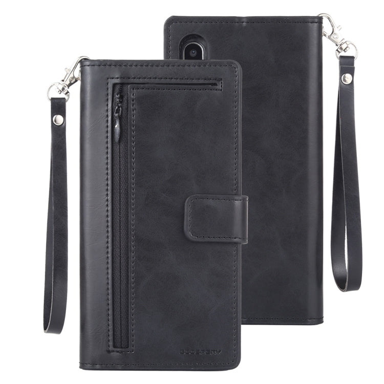 For iPhone XS Max GOOSPERY DETACHABLE DIARY Horizontal Flip Leather Case with Holder & Card Slots & Zipper & Wallet